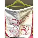 現貨 超可愛三麗鷗HELLO KITTY束口袋 KT束口後背袋大耳狗款 KT帆布背包 帆布袋 KITTY後背袋