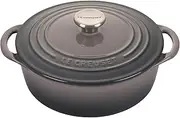 [Le Creuset] Enameled Cast Iron Shallow Round Oven, 2.75 Qt., Oyster