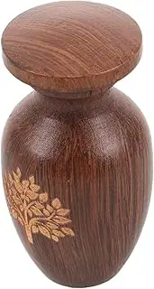 Pet Memorial Urn Dog Cat Cremation Urn Wooden Funeral Box Pet Ashes Pendant