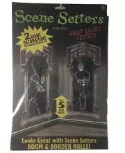 What Lurks Within Skeleton Wall Decorations Halloween House Gothic Scene Setters