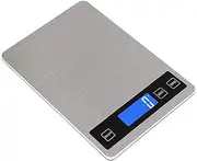 SHTFFW Electronic Scales 5kg Digital Kitchen Scale Electronic Kitchen Scales Portable Food Weight Balance Weighing Balance Herbal Scales (Color : Silver)