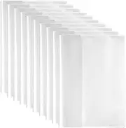 Book Cover, 10Pcs 12x8.5 Inch Clear Plastic Sheet Protectors with Self-Adhesive Strips, Waterproof & Stain-Resistant Book Sleeve for Home, School, Office-