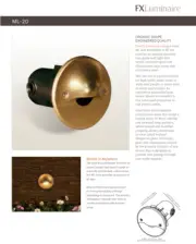 FX Luminaire ML-20-BS Solid Brass faceplate 226820 MicroLuce