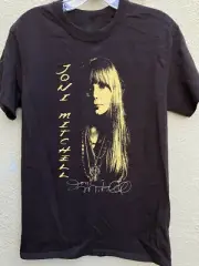 Vtg Joni MItchell Heavy Cotton Black Full Size Men Women Shirt