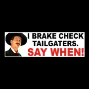 Funny "DOC HOLLIDAY - SAY WHEN" Anti Tailgater STICKER Tombstone Val Kilmer