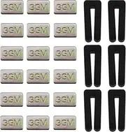6 Set Ceiling Fan Blade Balancing Kit Fan Balancing Kits Including 6 Pieces Plastic Fan Balancing Clip and 18 Pieces Metal Self-Adhesive 3G Weight