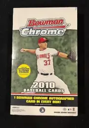 2010 Bowman Chrome Baseball Hobby Box MLB Factory Sealed Strasburg RC Year