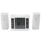 Refrigerator Thermometer TOPINCN Freezer Thermometer Digital Audible Alarm wi...