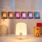 LED Night Light Rechargeable Wall Mount Dimming Touch Lamp Warm Lamp Children