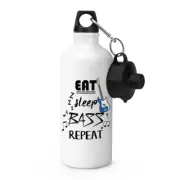 Eat Sleep Bass Repeat Sports Water Bottle Music Rock N Roll Joke Guitarist Funny