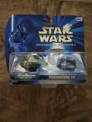 1998 Star Wars Episode 1 Micro Machines Pod Racer Pack IV Sealed Podracing Set