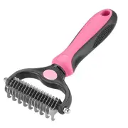 Pet Grooming Tool - 2 Sided Undercoat Rake for Cats and Dogs - Safe Dematting...