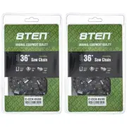 Full Chisel Chainsaw Chain 36 Inch .063 .404 104DL for Stihl 090 MS880 2 Pack