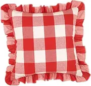 IMIKEYA Decorative Pillowcase for Sofa Premium Red Throw Pillow Cover with Invisible Zipper Comfortable Home Cushion Protector for Couch