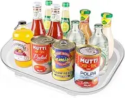 [KoalaKraft] Acrylic Lazy Susan for Kitchen Storage & Organisation, Rectangular Rotating Fridge & Drawer Organizer, Clear Cutlery Tray, Kitchen & Pantry Turntable, Lazy Susan for Cabinet, Bathroom