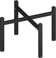 Garbuildman 15-27 Inch Universal Firepit Stand for Solo Stove Bonfire Ranger Yukon and Other Outdoor Fire Pits, Metal Accessory for Outside Fireplace, Black