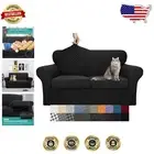 Elegant Checkered 3-Piece Couch Covers Set for 2 Cushions – Pet & Slip Resistant