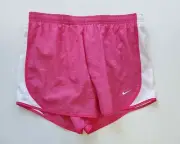 Nike Big Girls Dri-FIT Tempo Running Shorts Fireberry/White Sz L - NWT