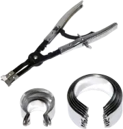 BIKESERVICE Engine Piston Ring Expander Pliers Metric Ratcheting Lock BS3039