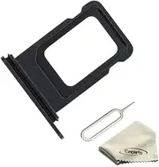 SIM Card Slot Tray Holder Replacement Compatible with iPhone 12 Mini Sim Card Tray (Black)