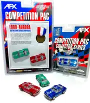 3pc Full Set 1966 FORD MUSTANG FASTBACK AFX Mega-G+ Slot Car Metallic Limtd. Ed.