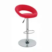 NEW! BARSTOOL - ADJUSTABLE BAR STOOL CHAIR - ADJUSTING RHO LEATHER-SET OF 2 RD