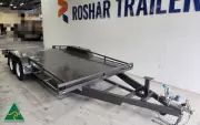 14X6'6" 2T GVM BEAVER TAIL CAR TRAILER WITH HYDRAULIC BRAKES