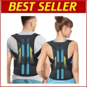 Unisex Adjustable Back Brace Posture Corrector for Pain Relief and Support