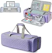 AMOIGEE Carrying Case for Cricut Explore Air 2, Cricut Maker 3, Cricut Explore 3, Pink Storage Organizer for Cricut Accessories, Quilted Cricut Bag Only