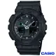 【CASIO 卡西歐】G-SHOCK街頭玩酷超人氣型男雙顯運動錶(GA-100MB-1A)