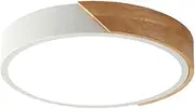 minifair Round Trichromatic Dimming LED Ceiling Light Flush Mount,White,12 inch