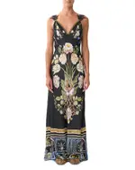 Camilla Silk Bias Cut Floral Print Dress