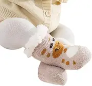 [Volicph] Baby Winter Floor Socks Toddlers Thick Cuff Non-Slip Sports Athletic High Socks for Baby Girls Non-Slip Socks Cuddly Socks Fluffy Socks Stopper Socks Hut Socks