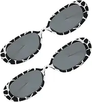 [FOMIYES] 2PCS Lightweight Sunglasses for Women UV Eyewear Unique Fashionable Retro Style for Cosplay Parties and Halloween Events