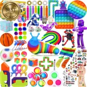 80 Pack Fidget Toys Set Pop It Sensory Stress Relief Party Favors Prizes Kids