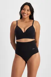 Jockey Skimmies Hi Full Brief Underwear - Sk Black, Size: 12-14