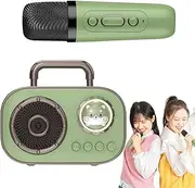 Microphone and Speaker Set, Karaoke Machine with Microphones | Portable Speaker with Microphone | Rechargeable Audio Supplies with Long Life Battery for Home Dining Room, The Ris