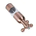 (Rose Gold)Stainless Steel Pepper Mill Manual Faucet Valve Shape Black DM