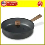 Non Stick Frying Pans 11 Inch Non Stick Pan Titanium Induction Pan with Lid N...
