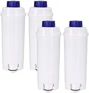 4X Replacement Water Filters Compatible with Delonghi DLS C002 DLSC002 SER 3017 SER3017 Coffee Machine