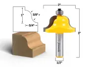 3/4" Roman Ogee Edge Forming Router Bit - 1/2" Shank - Yonico 13982