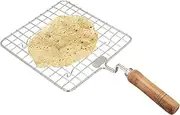 Big Stainless Steel Roasting Net,Stainless Steel Wire Roaster,Roaster,Cooking Rack for Chiken Grill,Roti Grill,Papad Grill,Color -Silver