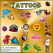 1 inch toy Vending Machine Capsules Tattoo Mix 250 pieces 1" toys