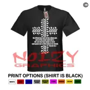 Cross Tire Tracks Psalm 40:2 Christian Shirt Black Religious Jesus Worship Faith