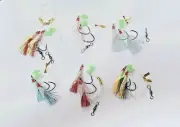 30pcs Pre-made Custom Designed Fishing Snapper Rigs in Multicolor 3/04/05/06/0