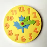 1 Piece Kids DIY Clock Learning Education Toy Jigsaw Puzzle Game for Children S5