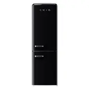 CHiQ 231 Litre Retro Style Bottom Mount Fridge - Black