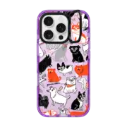 iPhone 16 Pro Impact Ring Stand Case MagSafe Compatible Dog Pattern