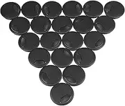 HOMSFOU 21pcs Decorative Desk Grommet Covers Round Cable Hole Plug for Cable Management Easy to Install Material for Tidy Workspace