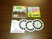 SOUTH AFRICA (B124) with coin Viewmaster 3 reels PACKET SET vintage